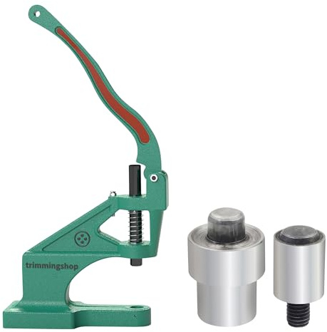 Trimming Shop Eyelets Grommets Fixing Dies Set with Universal The Green Machine Hand Press for DIY Yoga Mat, Tarpaulin, Vinyl Banners, Pool Covers Making, 15mm