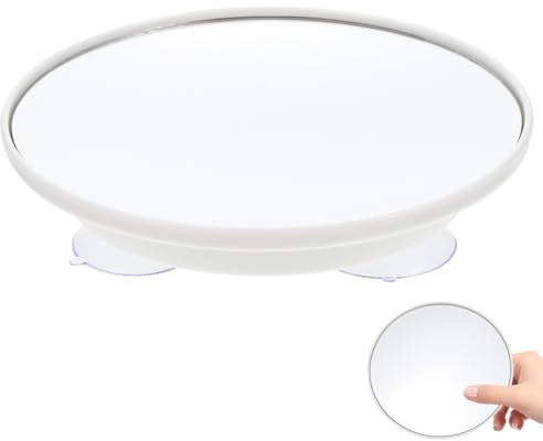 Beavorty Espejo De Vanidad con Ventosa Espejo De Pared para Baño Espejos Pequeño Espejo De Aumento Espejo con Ventosa Espejo De Zoom X7 Espejo De Baño Espejo De Plata Absorber Agua