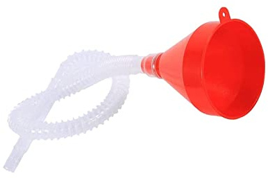 1 Set Fuel Transfer Funnel - Universal Plastic Oil Funnels, Flexible Petrol Filter Funnel for Car Auto Engine (Petrol, Diesel, Water, Oil Fuel) with Soft Pipe Spout Pour