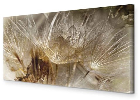 murando - Akustikbild Pusteblume 80x40 cm Bilder Akustikschaum Hochleistungsschallabsorber Schallschutz Leinwand 1 tlg Wandbild Raumakustik Schalldämmung Löwenzahn b-C-10149-b-a