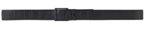 Armani Exchange 951387 Gürtel schwarz Schnalle schwarz Einheitsgröße, Schwarz , Einheitsgröße