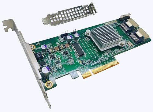 HBA Card SAS Controller PCI-E 2.0 6Gbps 8 Port Host Bus Adapter 9211-8i FW:P20 IT Mode ZFS FreeNAS unRAID