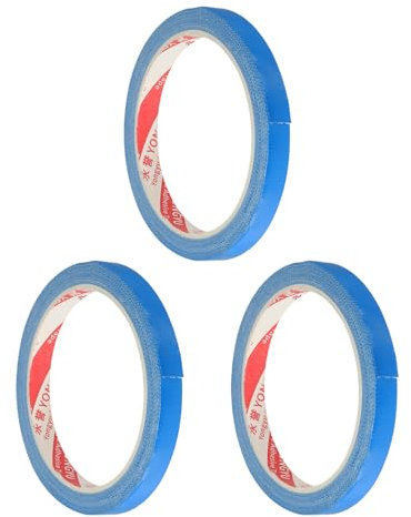 PATIKIL Nastro Laterale per Ping Pong da 33ft x 0.4, 3pz Nastri Laterali per Ping Pong Disponibili in 20 Racchette, Protegge i Bordi Della Gomma e Della Lama per Racchette, Blu