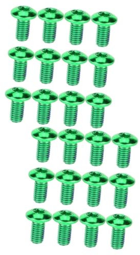 BESPORTBLE 12stücke Titanstahl Bremsbelag Schrauben Robuste Disc Brake Bolzen Für Mountainbikes Korrosionsbeständig Und Installieren Grün
