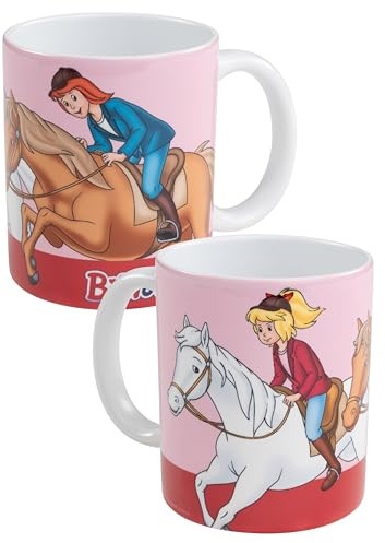 Bibi & Tina Tasse - Pferde Kaffeetasse Becher Kaffeebecher aus Keramik 320 ml