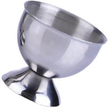 Ldabrye Portauova in acciaio inox per colazione e cucina, strumento di cottura bollito, tazza in acciaio inox per uova sode in argento