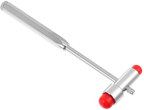 Luxshiny Data [ Martello Diagnostico Multiuso a Doppia Testa in Lega Di Zinco, Martello Neurologico Portatile Per Esame Nervi e Riflessi, Strumento Medico Per Test Clinico e Controllo Riflessi