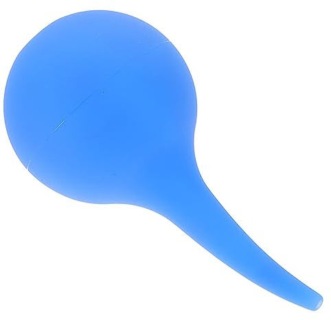 BIUDECO Boule de Nettoyage Oreilles Caoutchouc Bleu Poire Daspiration Antidébouche pour Lavage Sûr et Rinçage Adaptée Garçon Fille Adultes et Équipements de Précision