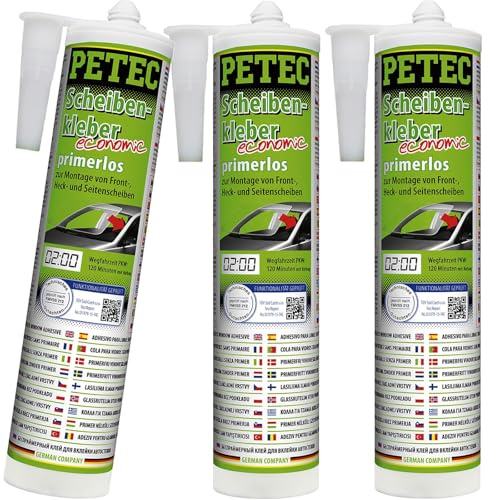 PETEC 3x 84290 Scheibenklebstoff