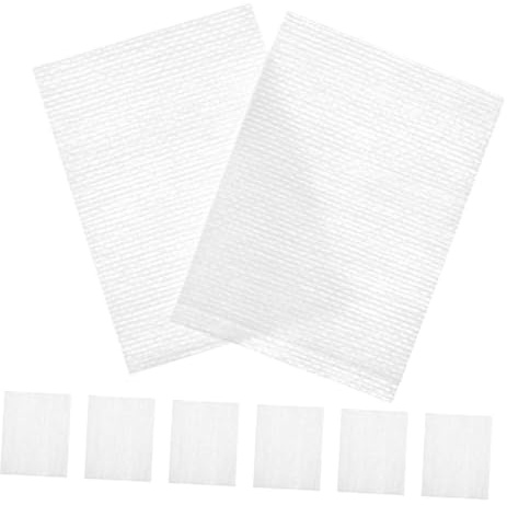 CTIRCHIU 240 pièces Tampons Démaquillants Visage Coton Extensible Réutilisables Lavables Éponges Rectangulaires pour Nettoyage Doux Peau Élimination Maquillage et Huile pour Femmes et