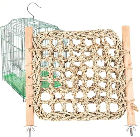 Genérico Escalera para Pájaro | Soporte de Juego y Masticación para Periquitos,Posadero con Escalera para Conure En Jaula | para Entrenamiento y Ejercicio de Aves Mascota