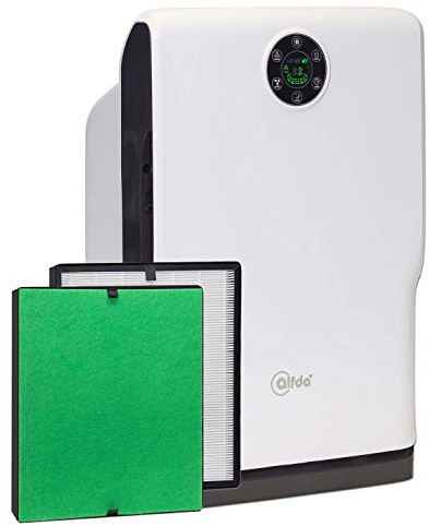 ALR160 Luftreiniger mit HEPA Filter entfernt 99,95% der Pollen, Staub, Viren, Aerosole, Schimmel,... aus der Raumluft, für Allergiker, max. 30 m²
