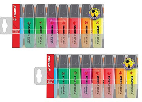 Textmarker - STABILO BOSS ORIGINAL - 2x 8er Pack