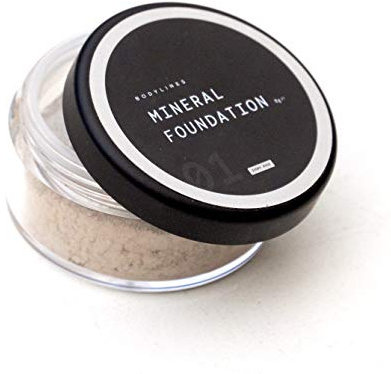 Bodylines Loose Powder Mineral Foundation, 100% Natural, Vegan, Chemical & Cruelty Free (Ivory Rose) 10g