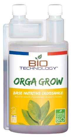 Bio Technology® | Engrais et nutriments Biologiques et naturels| Engrais Croissance | Fertilisant Croissance Organique | Engrais Complet Croissance | Super Racines | ORGA Grow – 1 L