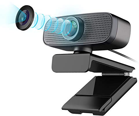 YNAYG Webcam Webcam Cámara Web Ultra HD 1080P, Corrección De Luz HD De Micrófono Dual Incorporada, Cámara De Computadora De Video Llamada Plug and Play, con USB-C, para Youtube, Gaming Twitch, PC/Mac