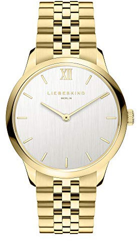 Liebeskind Berlin Damen Analog Quarz Uhr mit Edelstahl Armband, LT-0276-MQ