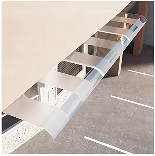 Fenstermarkise außen 80/100/120 cm Haustürvordach Moderne Polycarbonatabdeckung Terrassenüberdachung Schnee- und Regenblocker (Color : Semi Matte, Size : 40x100cm/15.7x39inch)
