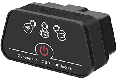 Vgate iCar2 Wi-Fi Adapter OBD2 Scanner Scan Tools Check Engine Light Car Diagnostic Tool for iOS & Android, Auto Sleep (Black)