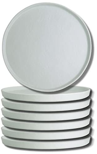 Steelite Creations - Platos de melamina para aperitivos, resistentes a la rotura, para restaurantes comerciales de servicio de alimentos, apilados redondos Cali de 6.2 pulgadas, platos modernos
