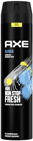Axe Bodyspray Alaska Deo ohne Aluminium sorgt 48 Stunden lang für effektiven Schutz vor Körpergeruch 250 ML