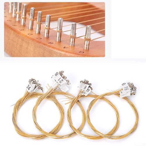 Professionelle Lyre Harfe Nylonsaite Ersatz glatte Kante brillanter Klang (15 Nylonsaiten)