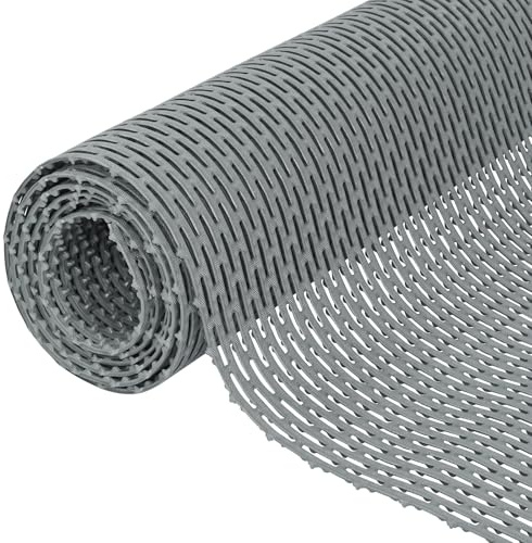 tonchean Dräneringsmatta, duschmatta, halkfri matta, våtområde, dränering, golvmatta, 90 x 300 cm PVC, utomhusmattor, halkfri dörrmatta, 5 mm tjock