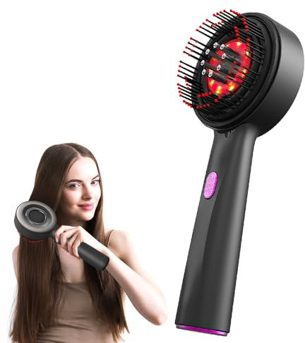 KBIBCK Kopfhaut Massagebürste Elektrisch, 2-in-1 Kopfmassagegerät mit Haaröl-Applikator, Kopfmassagegerät Elektrisch, Haar-Kopfhautmassagegerät, für Kopfhaut & Haar Kopf Entspannung