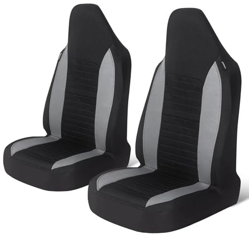 LXBSXY su Misura Coprisedili Auto per Renault Megane E-Tech Electric,Coprisedili Auto per Sedili Anteriori,Coprisedili Poliestere Auto Interno Gadget Accessori,B-Gray