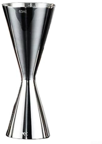 Jotekonoby Medidor de cóctel de acero inoxidable, medidor de alcohol para bebidas alcohólicas, medida de tiro 30/45/60/90 ml medidor de cóctel y medida de alcohol (30/60 ml)