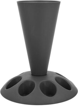 OHPHCALL Piping Bag Stand with Slots Nozzles Holder Detachable Pastry Bag Organizer Kitchen Baking Tool Grey for Cake Decorating and Filling
