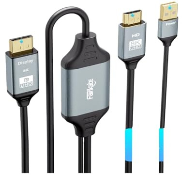 Cable compatible con HDMI 8K a adaptador 4K 120 Hz 2K 144 for PS5, PS4, portátil, monitor, MacMini, proyector, TVBox, DVD