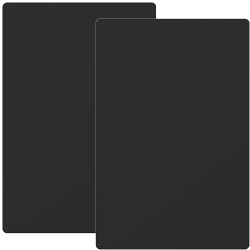 JAPCHET 2 Pack Black Silicone Mat, Large Silicone pad for Kitchen Craft Countertop, 60 x 40 cm