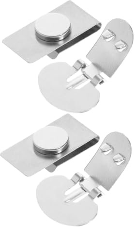 Abaodam 2paare Magnetische Krawattenhalter Aus Edelstahl Mit Knitterfreiem Schutz Und Automatischer Positionierung Für Herren Bei Business Events Und Festlichen Anlässen