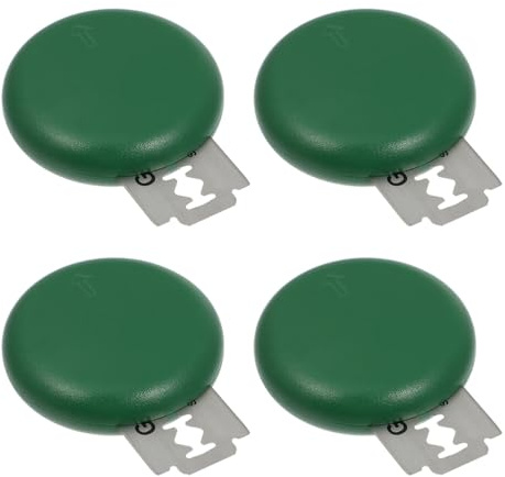 EPIGEIST Coltelli da Pane Curvi in Acciaio Resistente 4 Pezzi Manico in Plastica Affettatrice per Pane e Tagliapasta per Pasticceria Utensili Professionali per Fornai e Taglio Netto