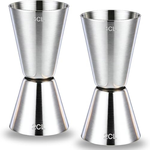 Misurino Cocktail 20/40ml, Set 2 Jigger Acciaio per Bar e Drink Precisi