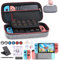 innoAura Étui NS Switch Accessoires pour NS Switch 18 en 1 avec Etui de Transport Switch, Etui de Jeu Switch, Protection d'Ecran Switch, Support Switch, Poignées de Pouce Switch (Gris)