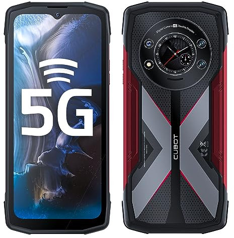 CUBOT Kingkong Star - Smartphone de 6.8 FHD+, 12GB y 256GB, Cámara Triple 100 MP, Batería 10600mAh, Android 13, Procesador OctaCore, Color Rojo