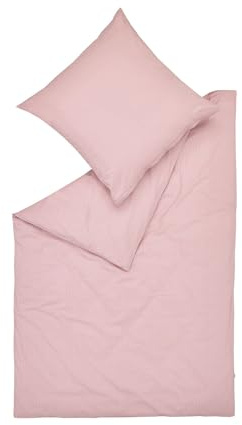ESPRIT Flanell-Bettwäsche-Garnitur Cuno rosé Größe 135x200 Einfarbig Uni