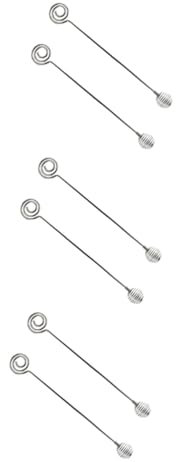 Beaupretty 6pezzi Miscelatori Acciaio Inossidabile per Agitare per Parrucchieri Stirrer Spirale Riutilizzabili per Mischiare Colori e Trattamenti