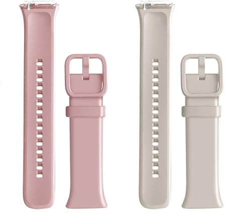 WalkerFit Smartwatch-Band Kompatibel mit MOLOCY Q23-Uhr, Jugeman 1,69 Q23-Smartwatches, Q23 Sportbänder 42mm, Weiches Silikon Ersatzarmband für Damen Herren, 2er-Pack