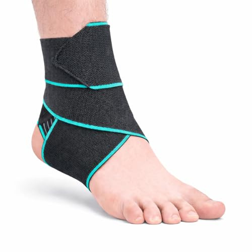Evapure Ankle Support Brace, Adjustable Ankle Brace Wrap Strap for Plantar Fasciitis, Injury Recovery, Ligament damage, Sports Protect, Achilles tendonitis, One Size for Men Women
