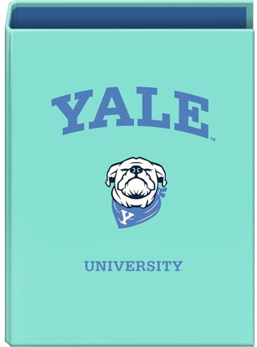 Dohe - Classeur 4 Anneaux - Capacité 600 Feuilles, A4+ (26,4x34 cm), Dos Large 6 cm, Fermeture Facile et Douce, Couverture Rigide Carton Renforcé, Fournitures Scolaires - Yale University Dog