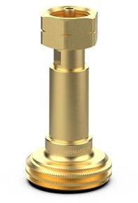 ACME Tankadapter – LPG Adapter mit Nippel für KLF G.12 (W21,8x1/14 LH) Gasflaschen – deutsche & polnische Flaschen – nutzbar in Belgien, Deutschland, Irland, Luxemburg