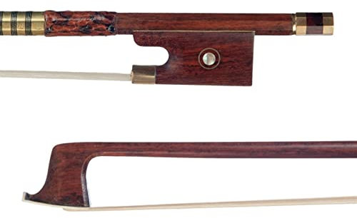 TSTS 4/4 Violine/Geige Bogen Pernambuco Level Snakewood Frosch Weiße Rosshaar Schnelle Antwort Student Violinbogen
