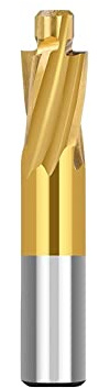 Bohrer HSS-Fräser, Senker, Schaftfräser, Pilot-Schlitzwerkzeug, Kupfer, Metall, Bohren, Pilotierter Senker,1pc M14