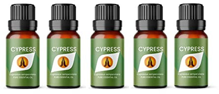 Aroma Energy | Cypress Essential Oil - 50ml (5 x 10ml Bottles) - 100% Pure & Natural