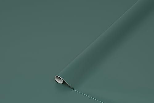 d-c-fix Möbel-Klebefolie Mallard Green matt 45 cm x 2 m - Möbelfolie selbstklebend Küchenfolie Folierung Küchen-Schrank Deko-Folie Tisch Tischfolie Fensterbank Küchenfronten dunkel-grün modern