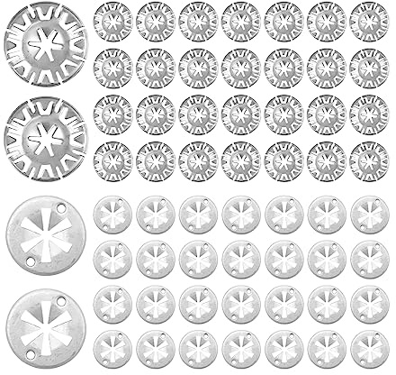 JNNJ Lot de 60 Rondelles de Protection Thermique, Rondelles de Serrage Starlock de 30 mm, D'échappement Bouclier Thermique Isolant Couvercle Clip Rondelles, Pour La Plupart des Voitures