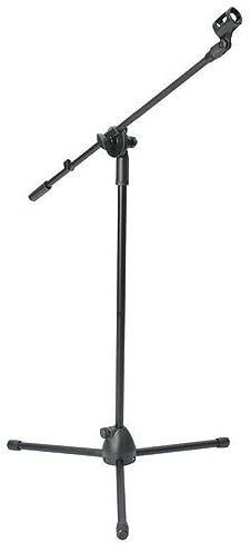 Youyijia Mic Stand Boom Microphone Stand Adjustable Straight Microphone Stands Collapsible Studio Holder with Tripod Telescoping Mic Clip for Musicians Party Stage 82-152cm